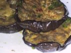 Aubergines et persil.
